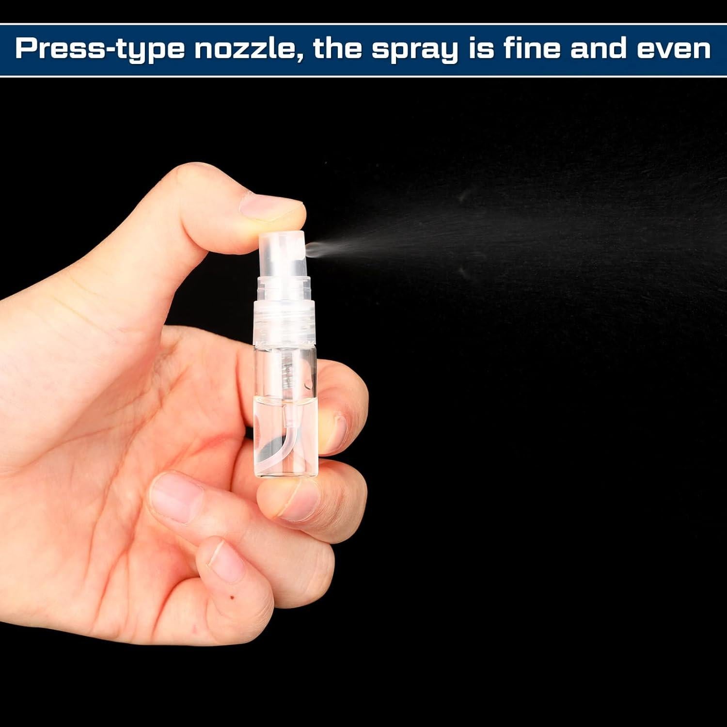 100 Mini Botellas de Spray de Vidrio Lallisa 3ml Recargables