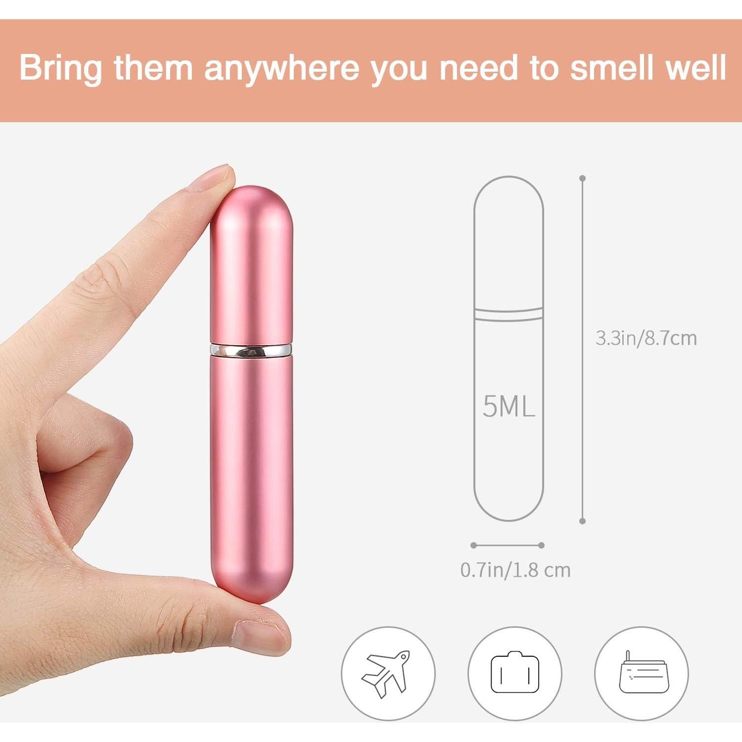 Boao 10 Piezas Atomizador de Perfume Rellenable 5 ml Viaje