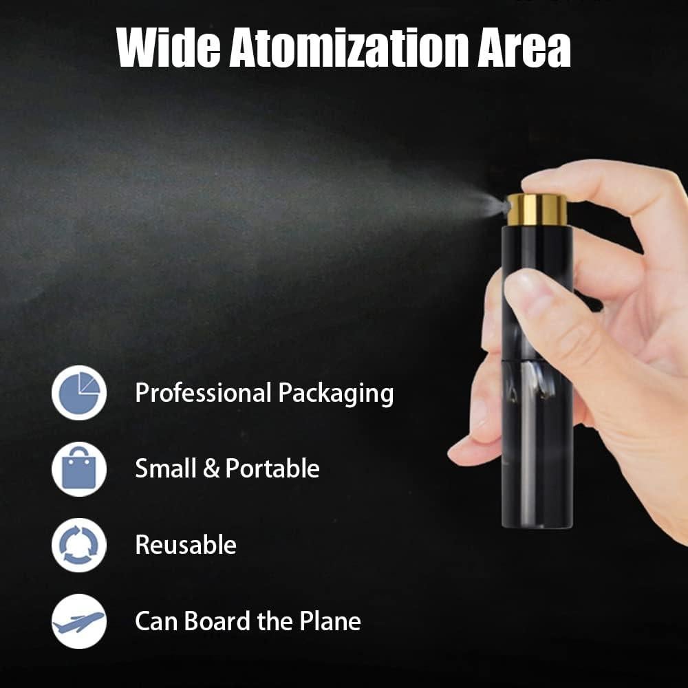 Botellas de Perfume de Viaje 3pcs Dzpuhuojz 10ml Aprobadas por TSA