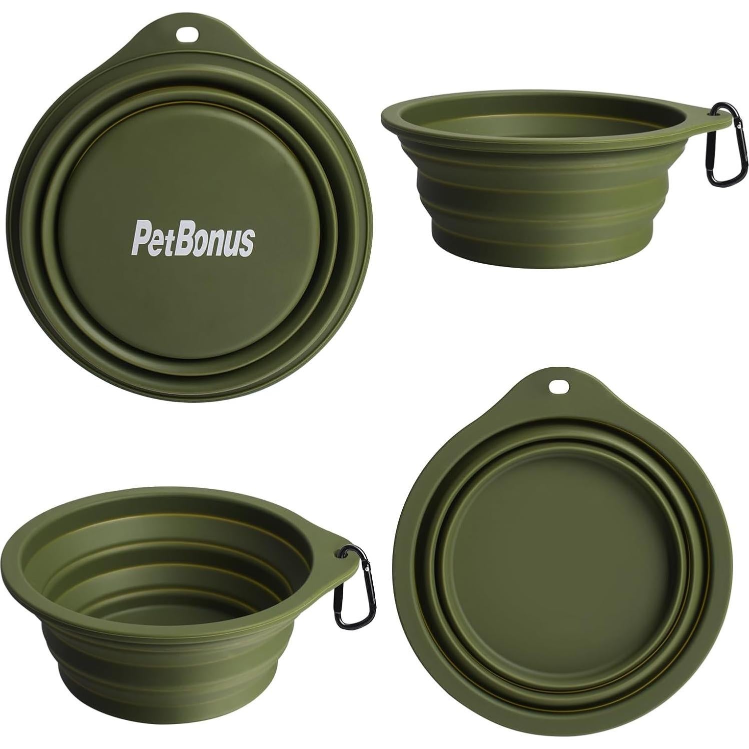 Cuencos de Silicona Colapsables PetBonus 2-Pack 591 ml