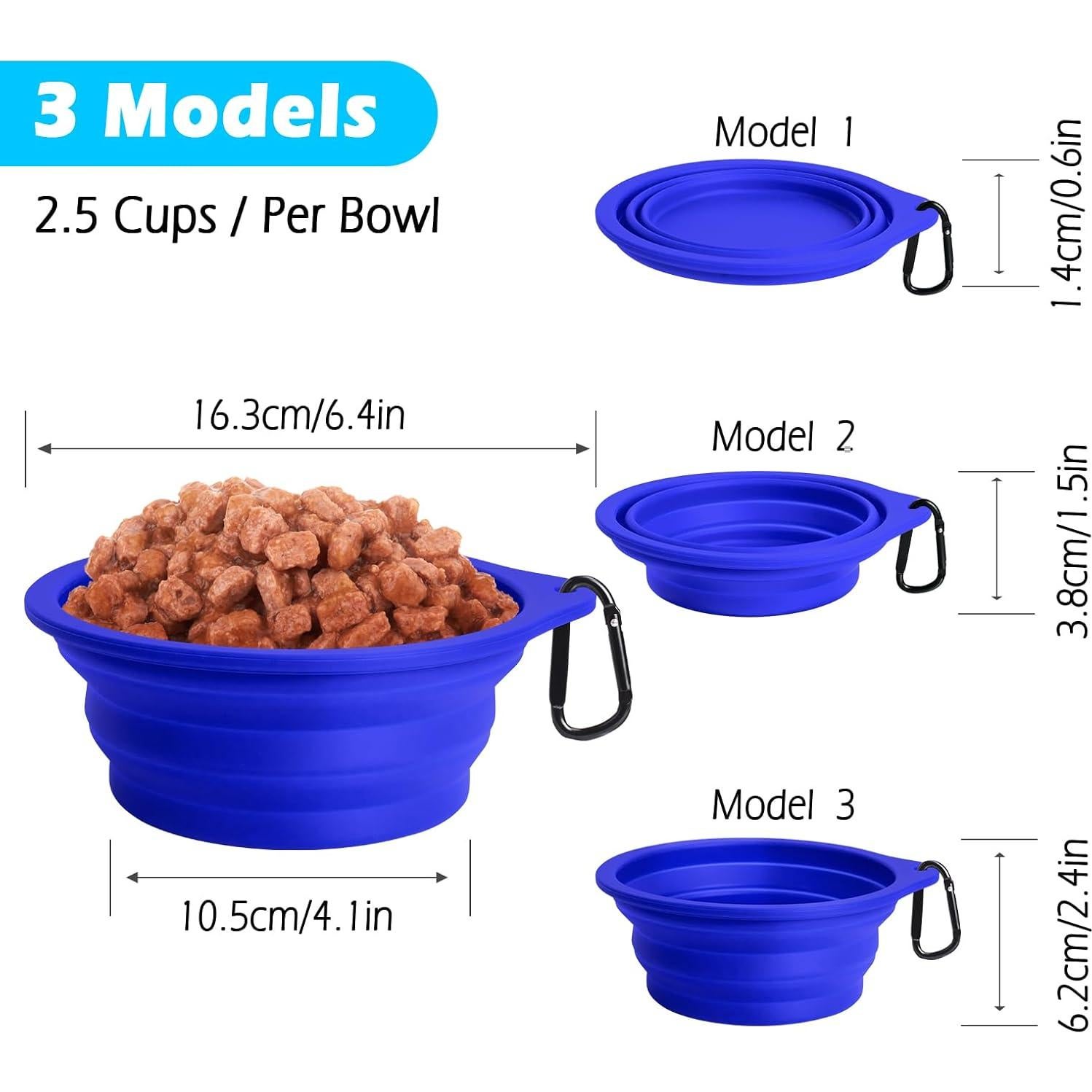 Cuencos de Silicona Colapsables PetBonus 2-Pack 591 ml