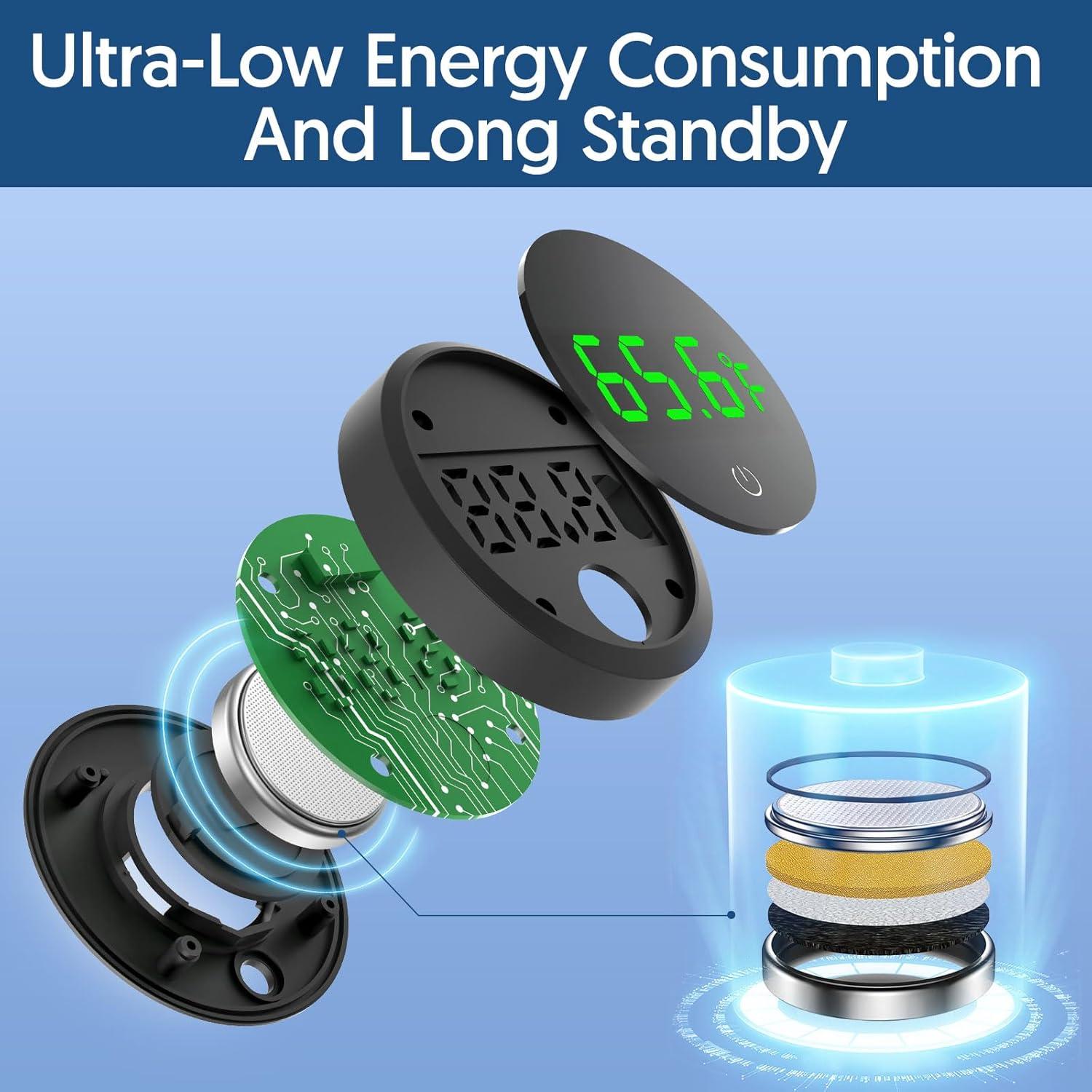 Termómetro Digital para Acuario QZQ Pantalla LED Inalámbrico