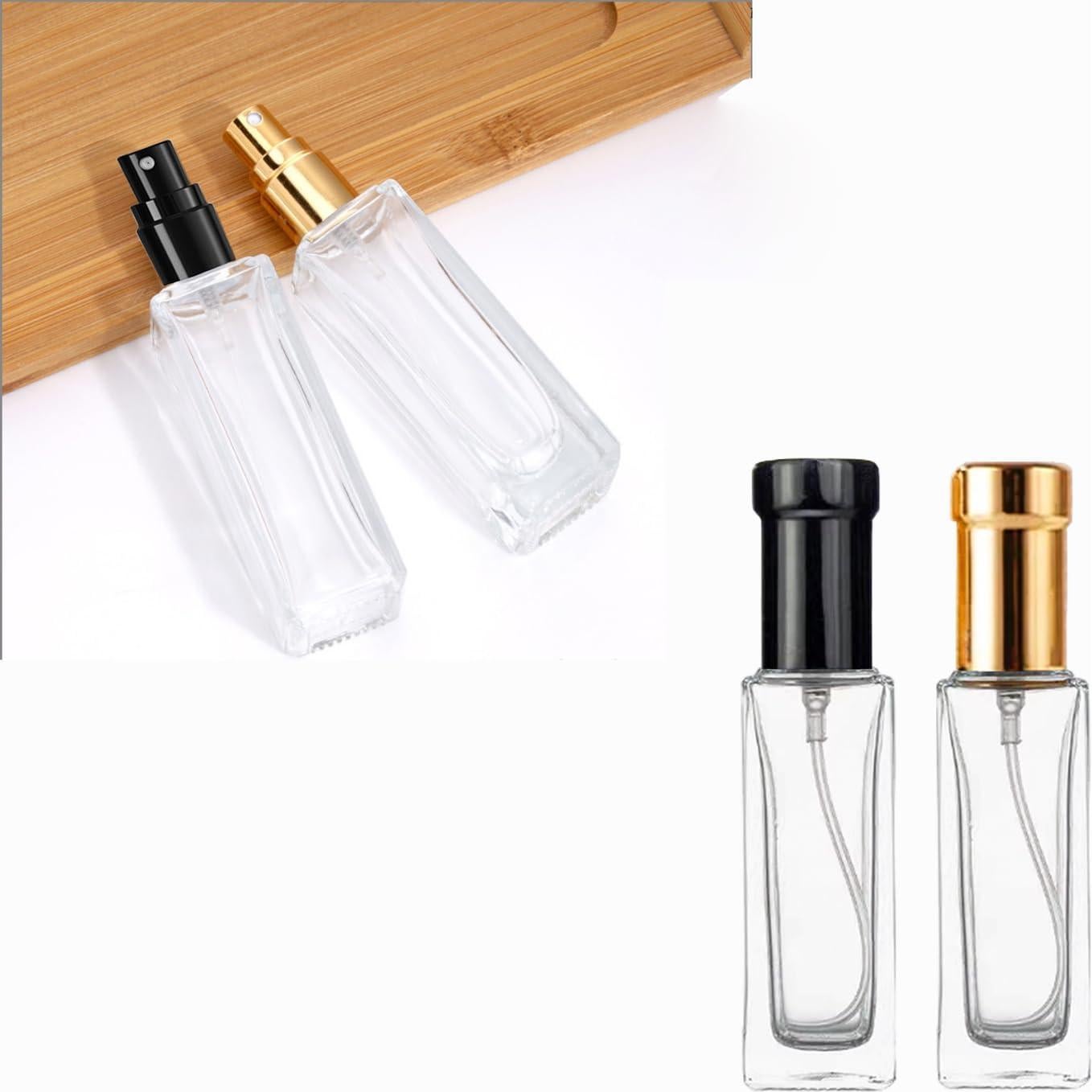 8 Botellas de Spray de Perfume AGENIZ 10ml Vidrio Dorado