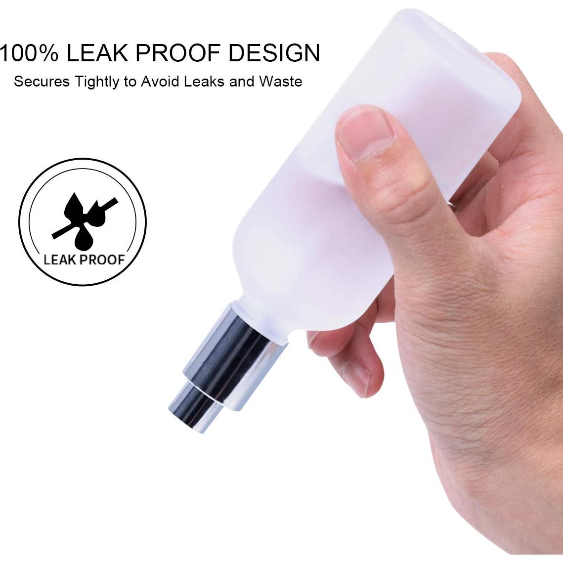 Botellas de Spray de Vidrio Esmerilado 100ml - 2 Pack con Accesorios