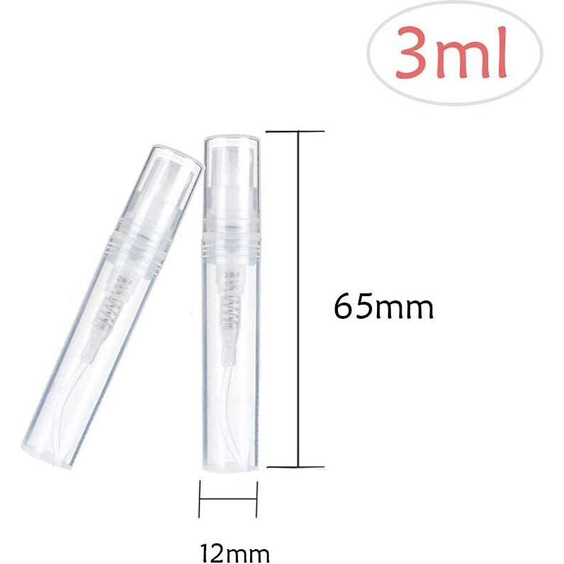 Botellas de Spray Reutilizables 3ml Morningrising - 100 Pcs