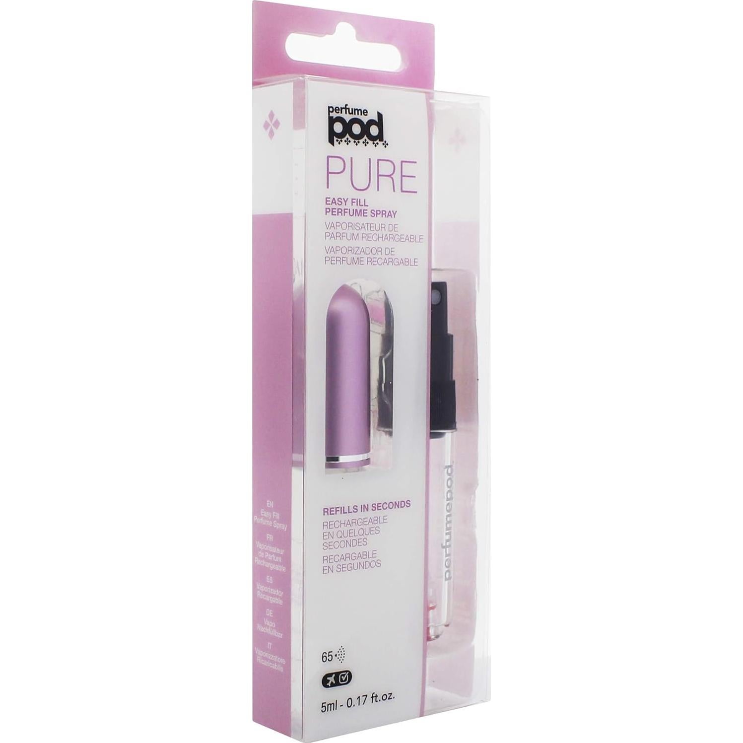 Atomizador de Perfume Travalo Pod Pure Rosa 5ml A Prueba de Fugas