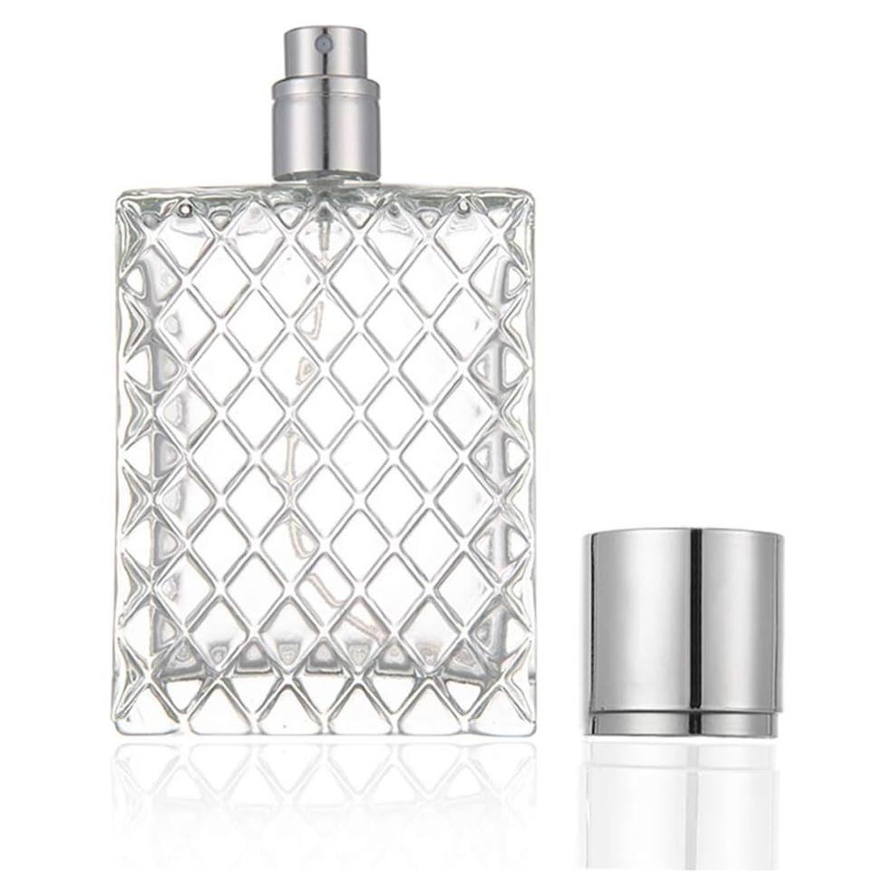 Botella de Perfume Recargable Enslz 100ml Vidrio Cuadrado