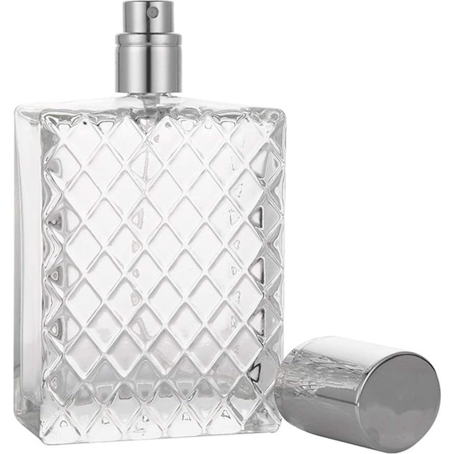 Botella de Perfume Recargable Enslz 100ml Vidrio Cuadrado
