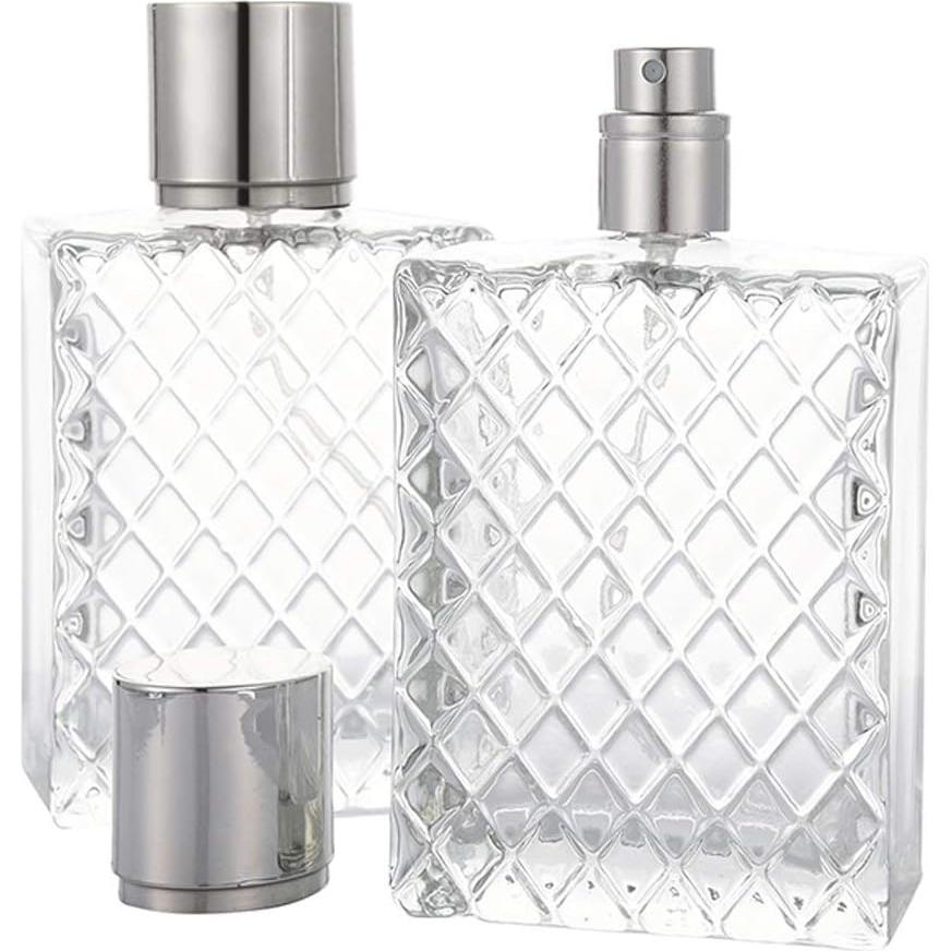 Botella de Perfume Recargable Enslz 100ml Vidrio Cuadrado