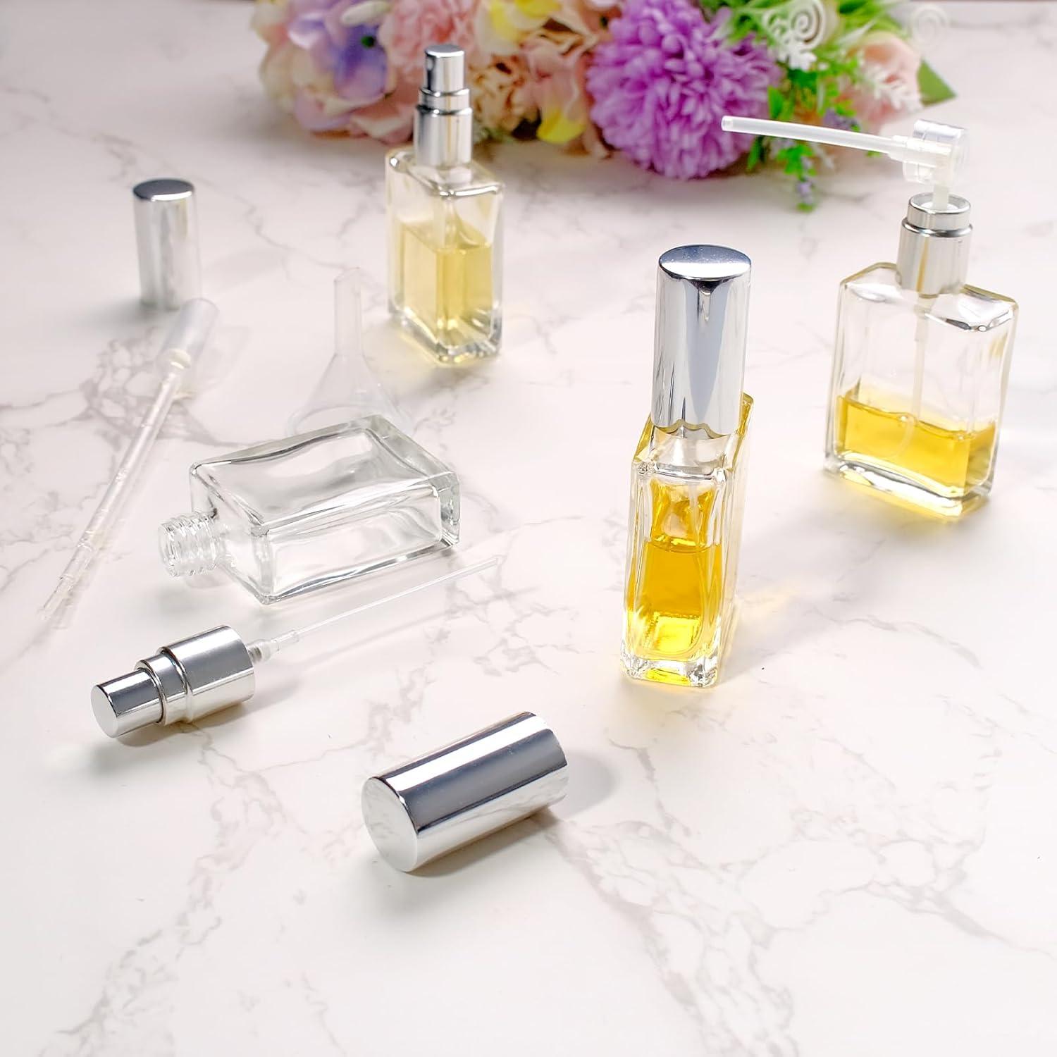 20 Botellas de Spray de Vidrio 15ml TANEMUDO con Accesorios