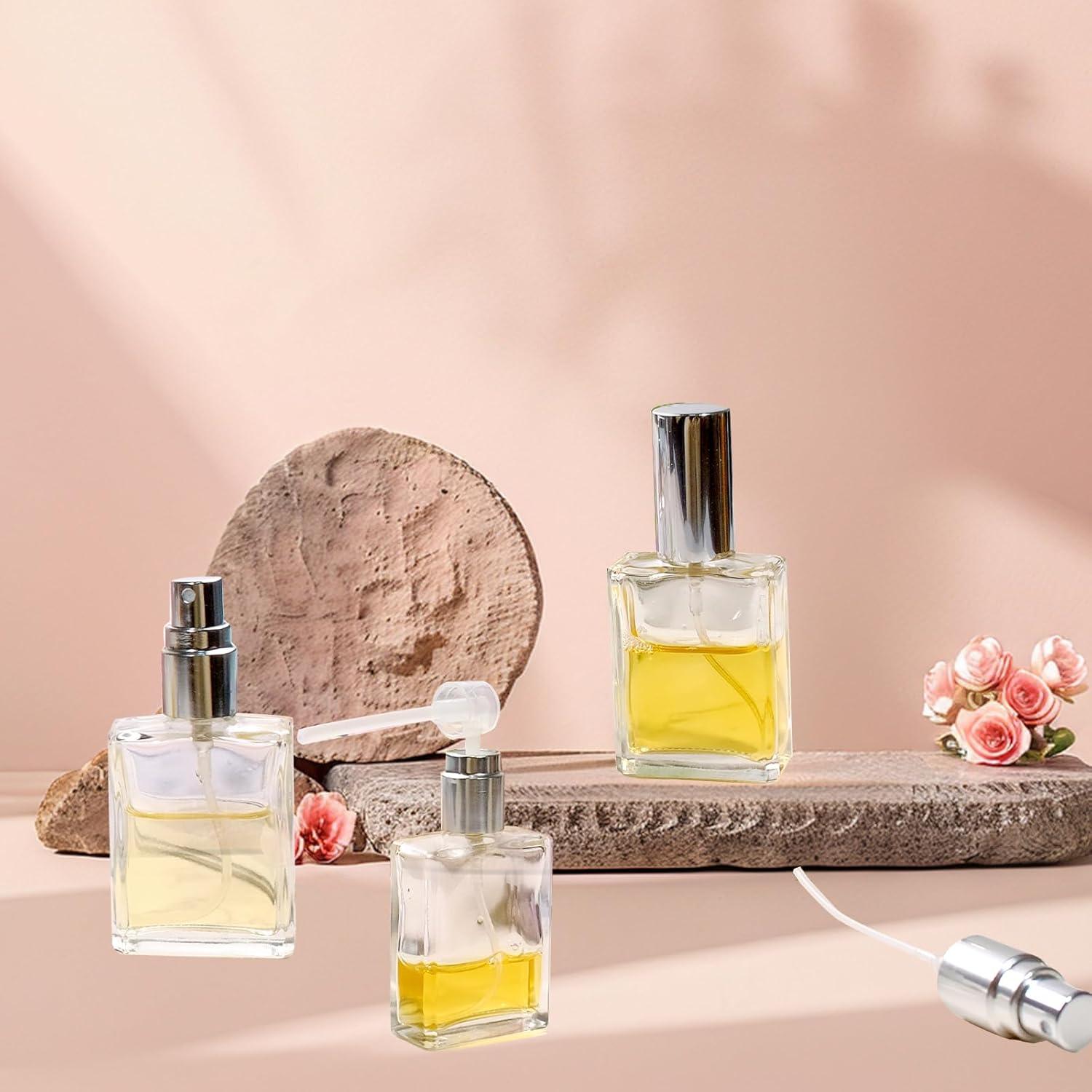 20 Botellas de Spray de Vidrio 15ml TANEMUDO con Accesorios