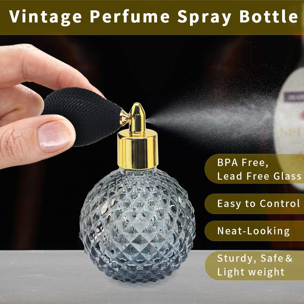 Botella de Perfume LINALL Atomizador Vintage 100ml Vidrio