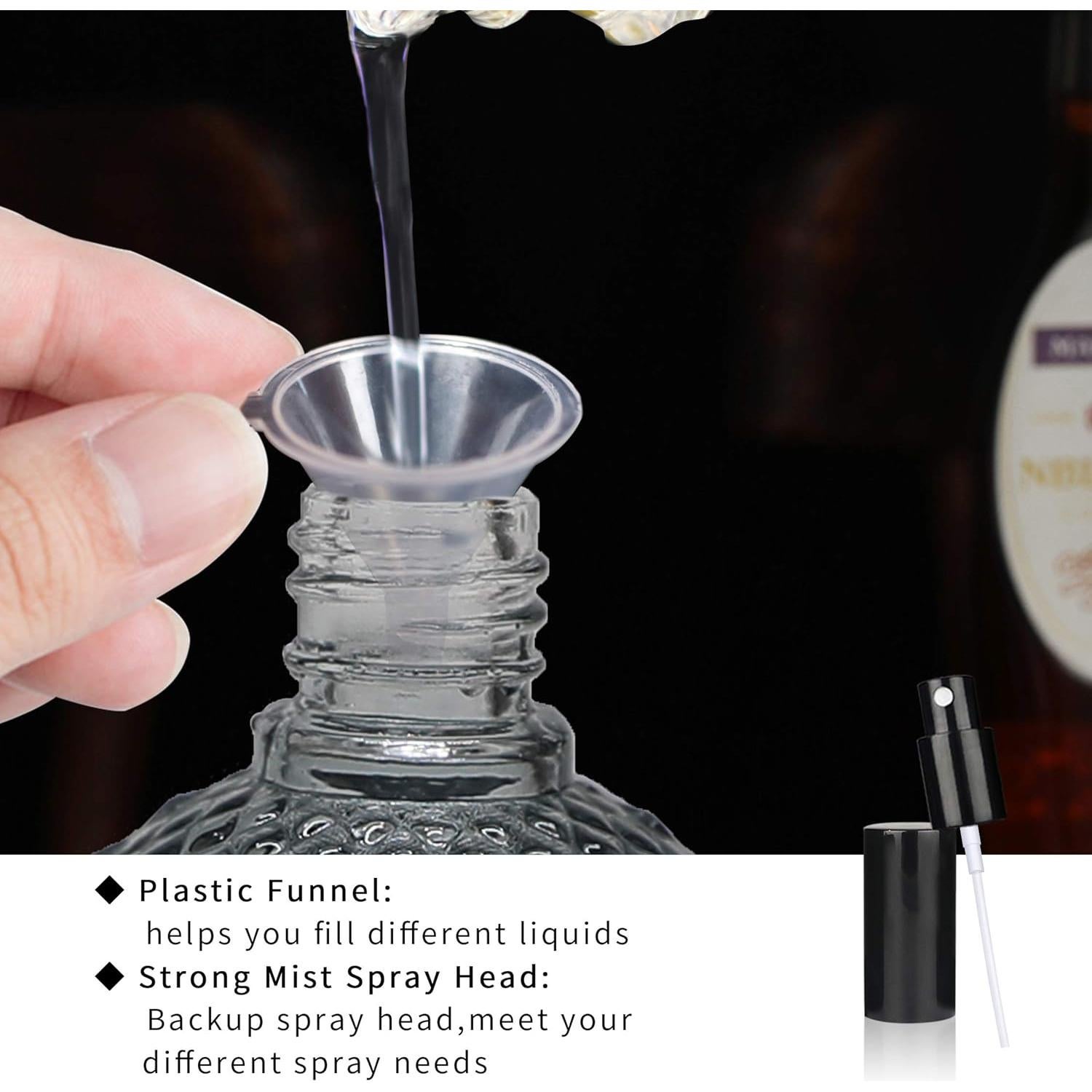 Botella de Perfume LINALL Atomizador Vintage 100ml Vidrio