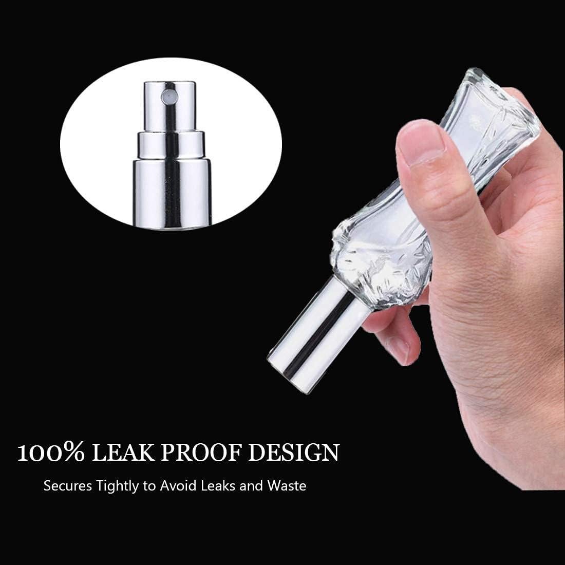 Juego de 4 Botellas de Perfume Recargables H&D 14-15 ML Vidrio