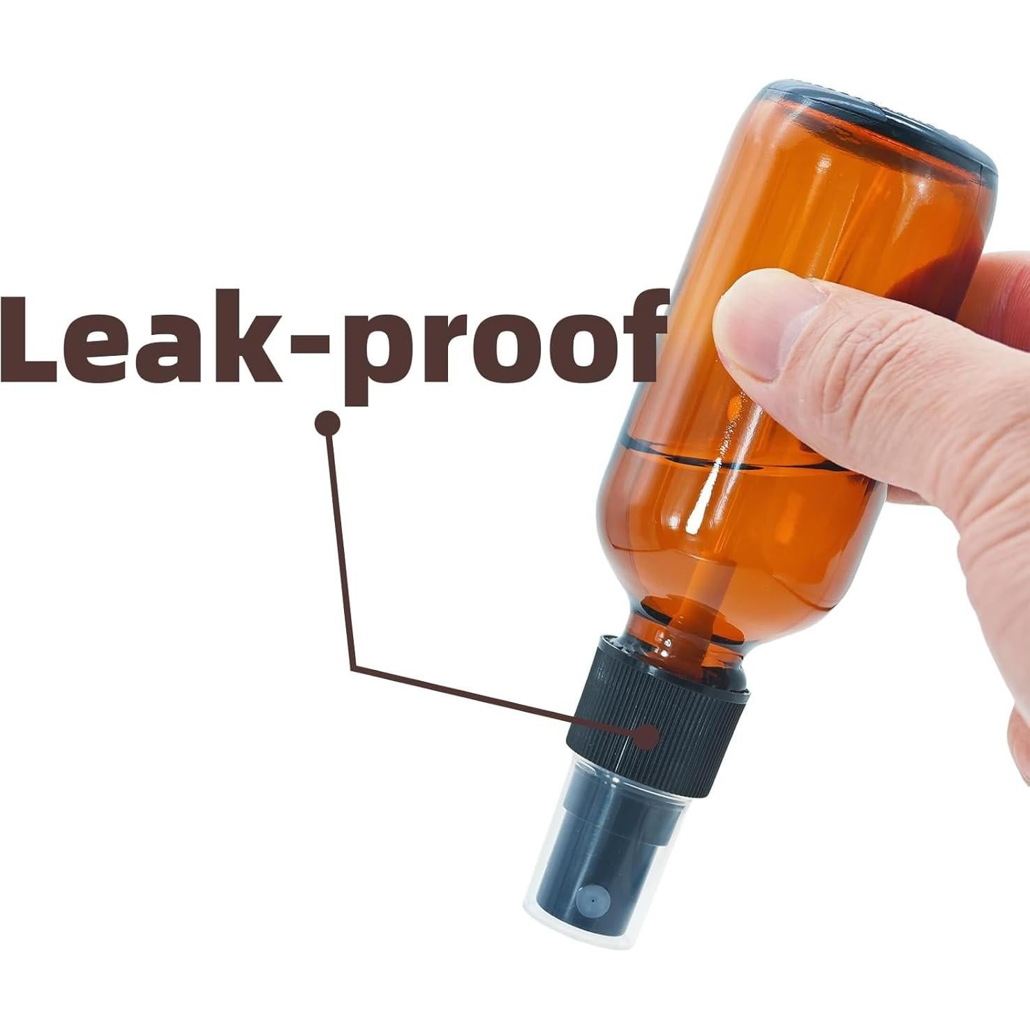 Pack de 4 Botellas de Spray de Vidrio Ámbar 2 oz Zkupanx