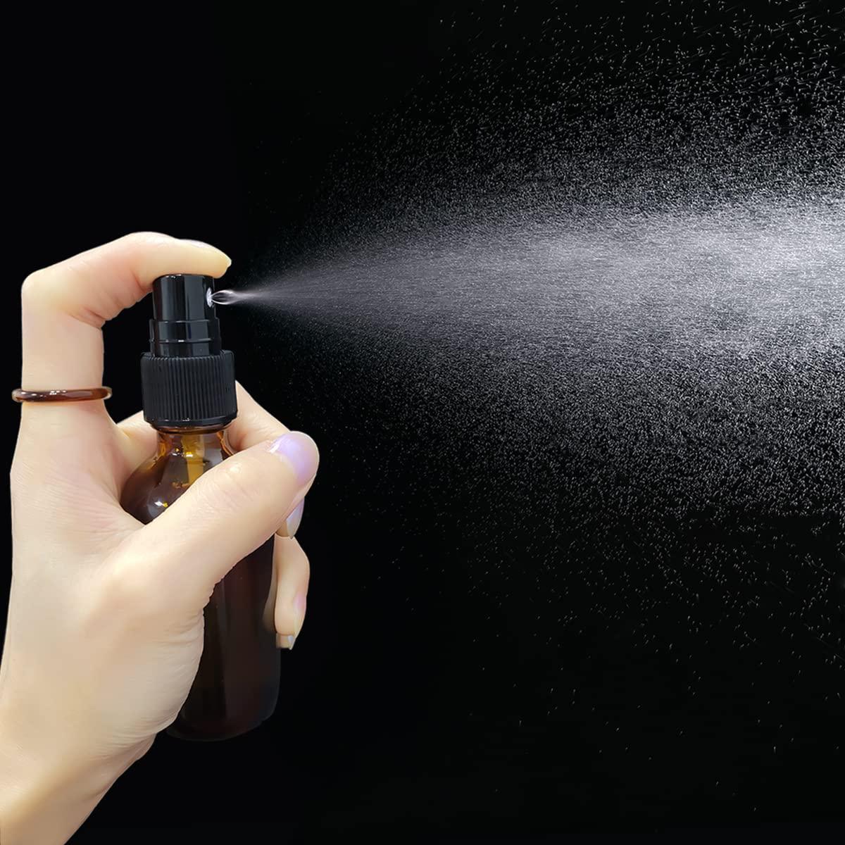 Botellas de Spray de Vidrio Ámbar 60ml LUFEVRM - 2 Paquete