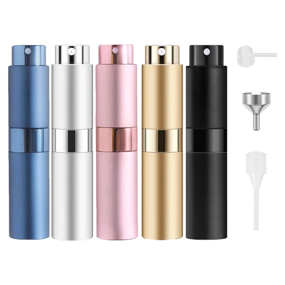 Atomizador de Perfume Recargable Ruzar 8ml - Paquete de 5