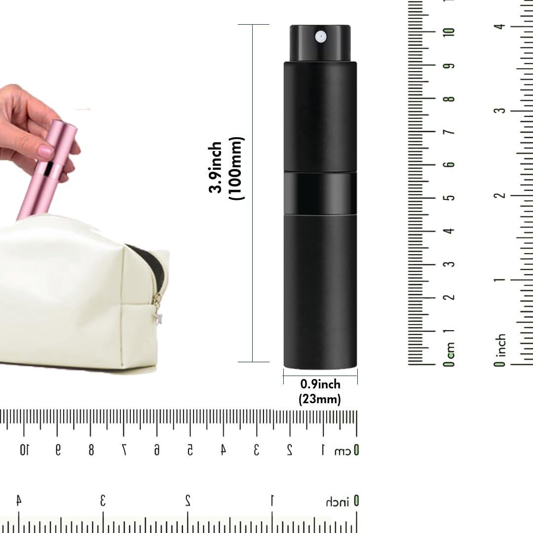 Atomizador de Perfume Recargable Ruzar 8ml - Paquete de 5