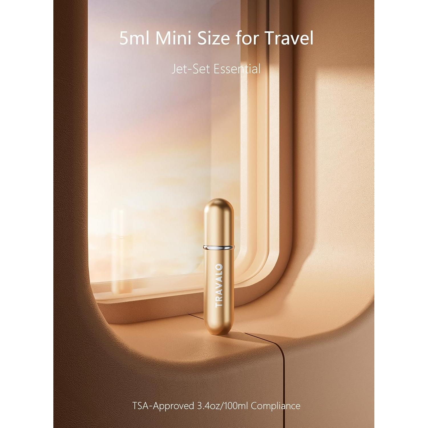 Atomizador de Perfume Recargable Travalo 5.7ml Dorado
