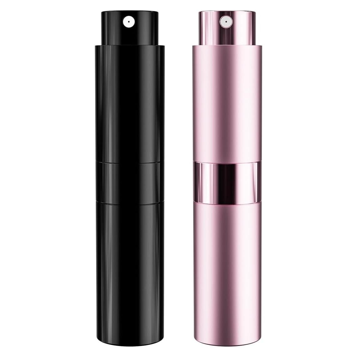 Botella de Perfume Recargable IKSKEY 8ML Viaje 2 Pcs Rosa