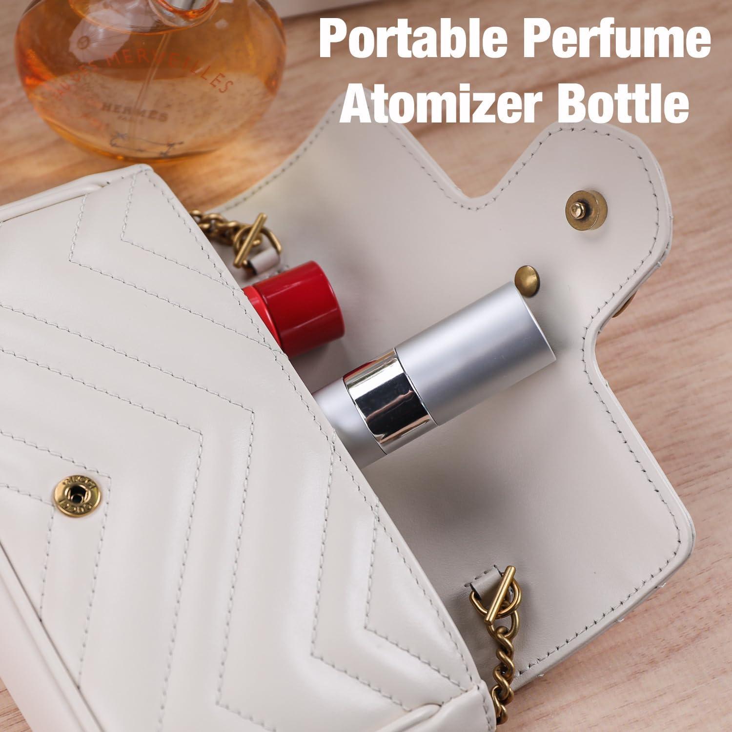 Botella de Perfume Recargable IKSKEY 8ML Viaje 2 Pcs Rosa