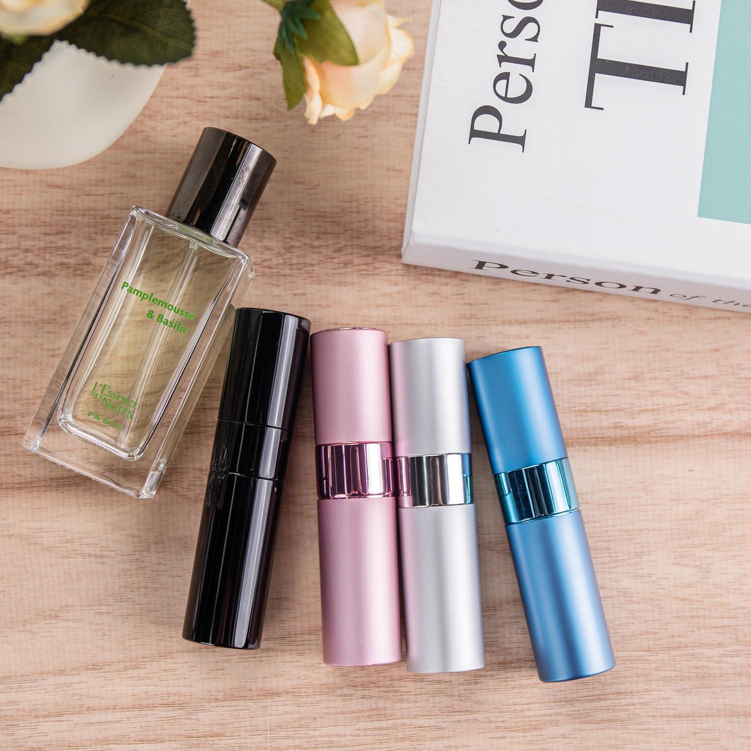 Botella de Perfume Recargable IKSKEY 8ML Viaje 2 Pcs Rosa