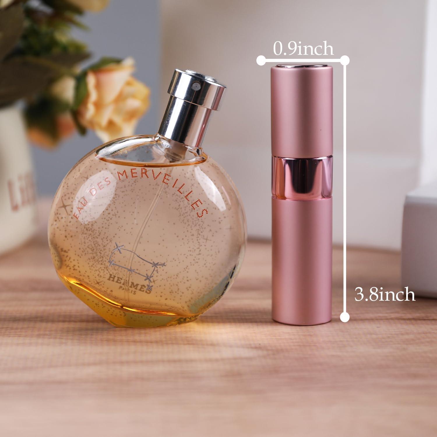 Botella de Perfume Recargable IKSKEY 8ML Viaje 2 Pcs Rosa