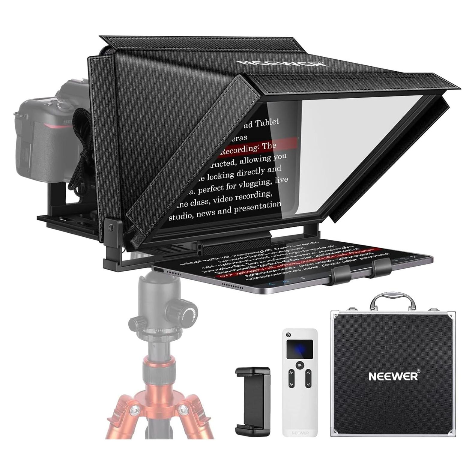 Teleprompter NEEWER X12 14" para iPad y Smartphone