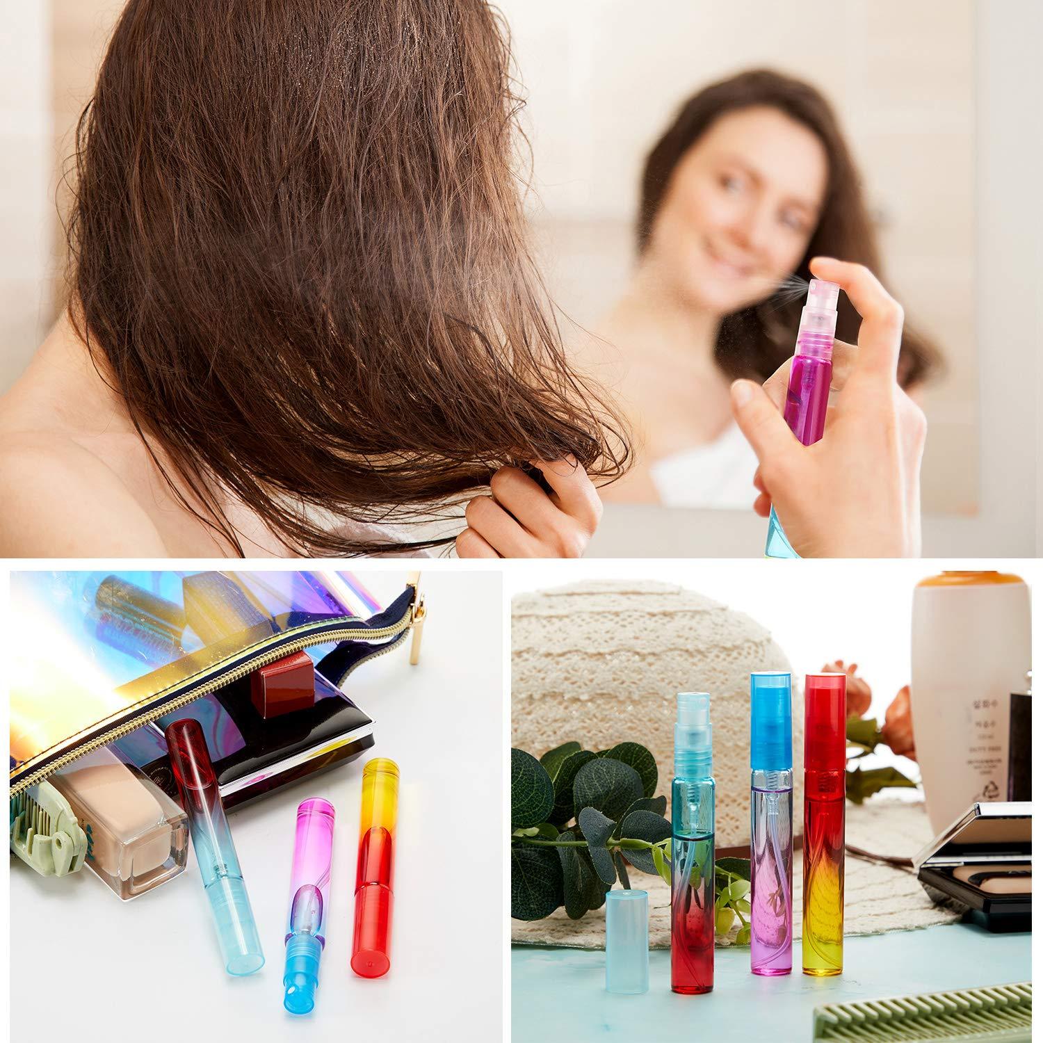 18 Mini Botellas de Spray de Vidrio 8 ml Patelai - Colores Gradientes