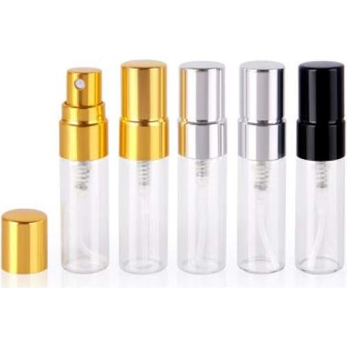 Botella de vidrio atomizador 3ml recargable dorada - 20pcs