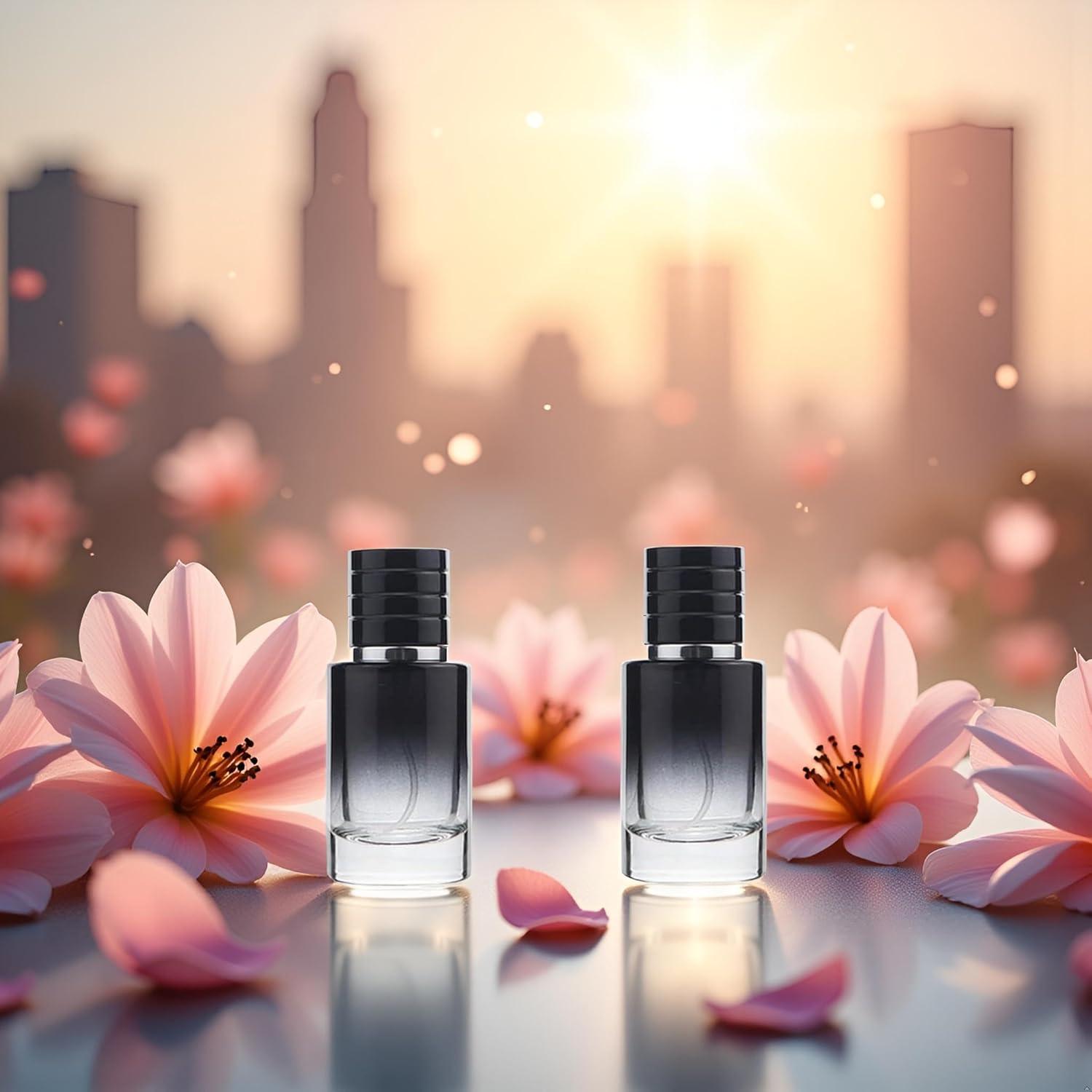 Atomizadores de Perfume Wentoenapp 30ml Vidrio Negro 2 Pcs