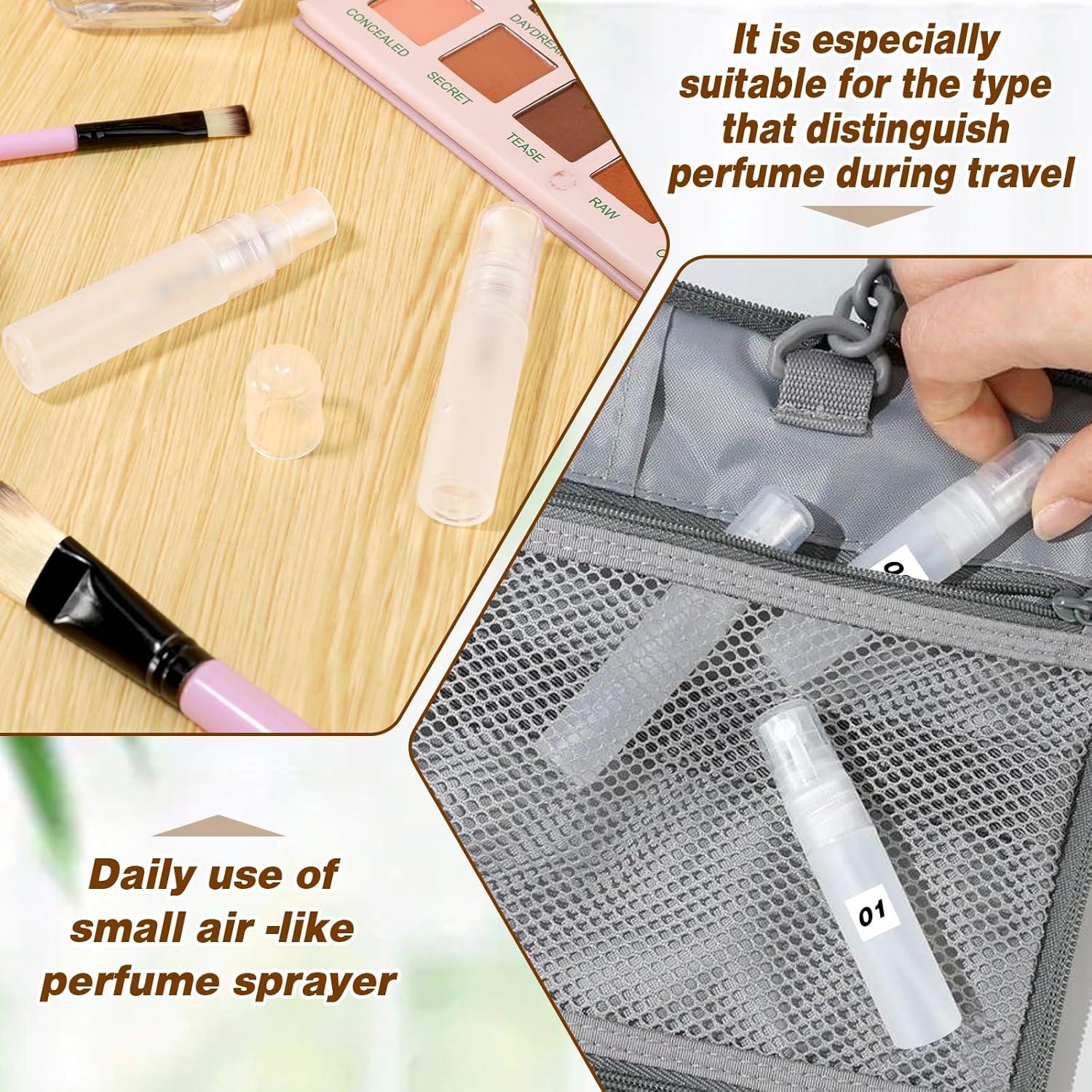 6 Botellas de Spray Mini 5ml Mozeat Lens Portátiles