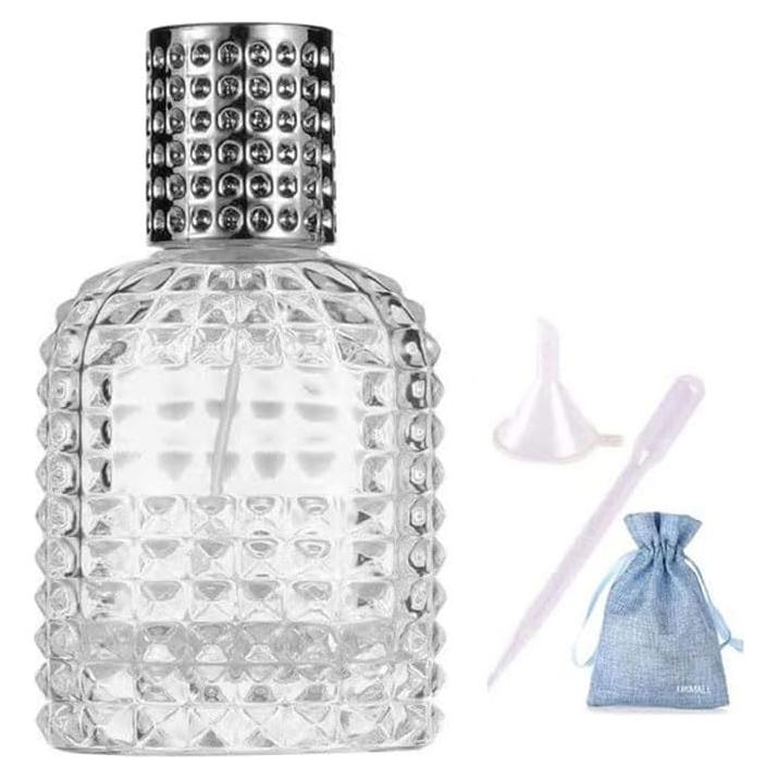 Botella de Atomizador de Perfume JJKMALL 50ml Vidrio Grueso