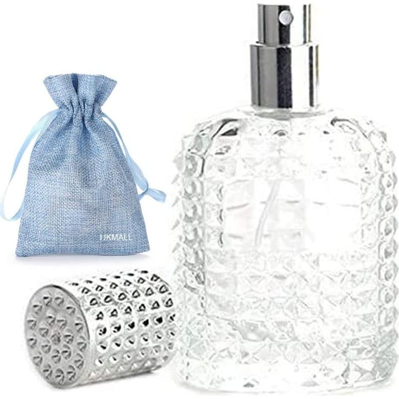 Botella de Atomizador de Perfume JJKMALL 50ml Vidrio Grueso