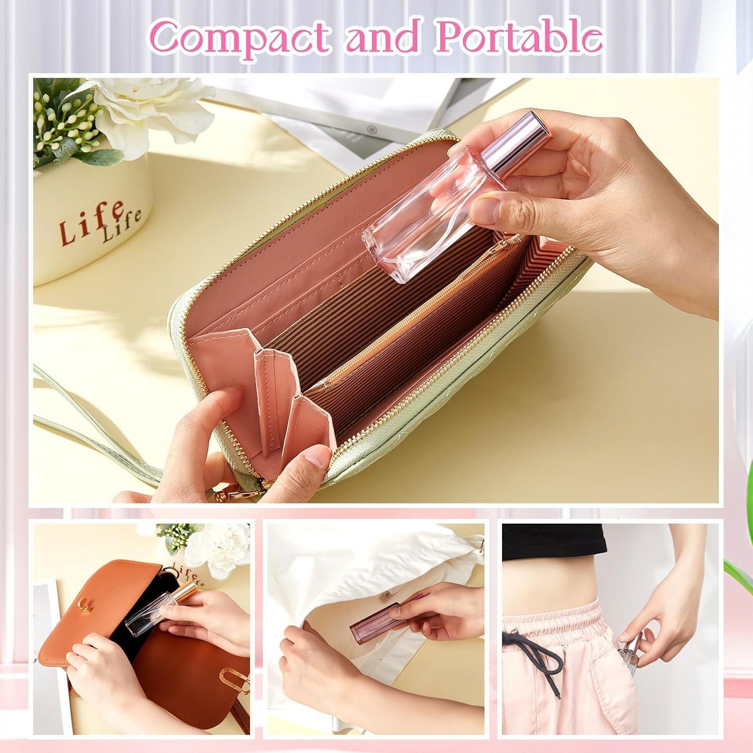 Set de 5 Botellas de Perfume Vacías 20ml Domensi a Prueba de Fugas