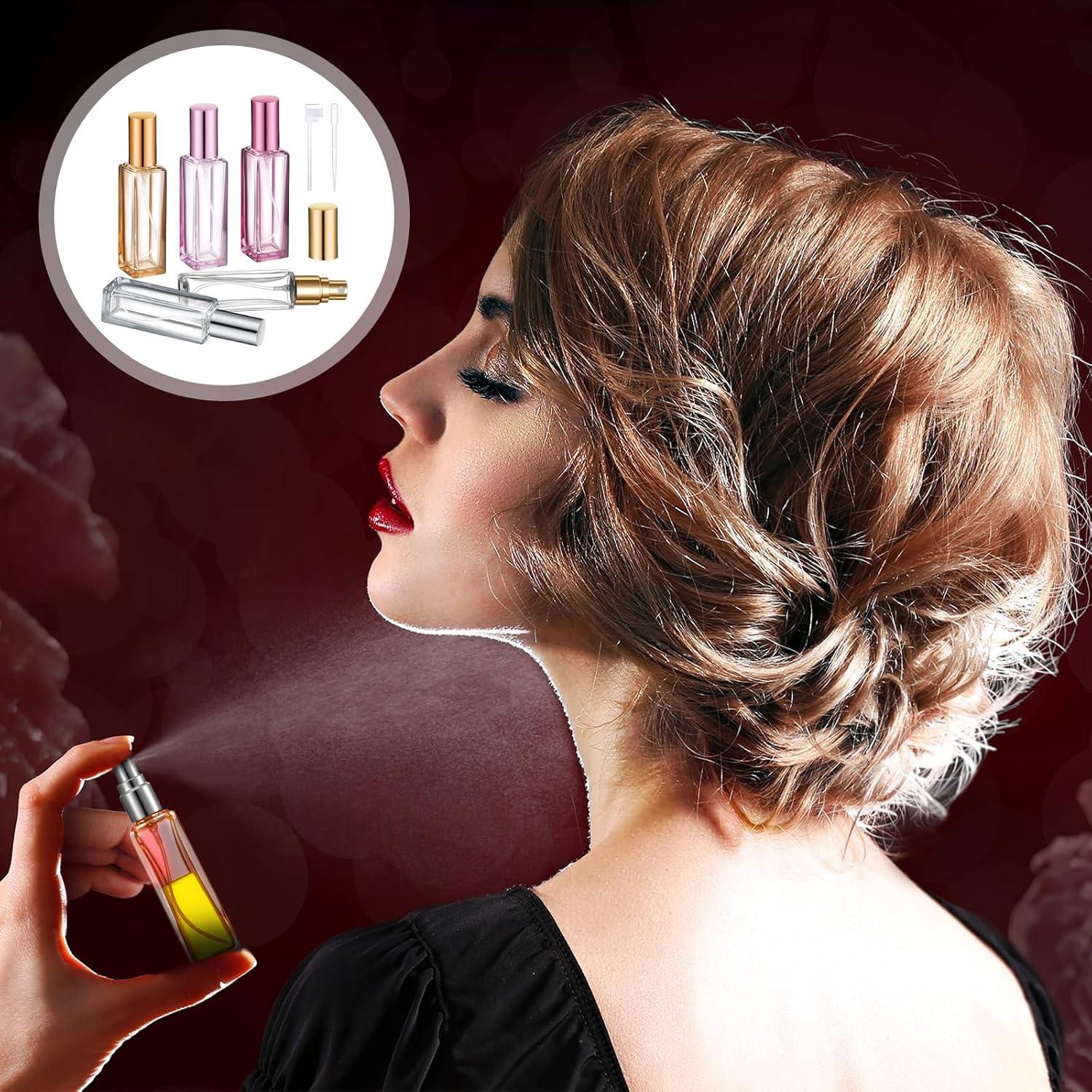 Set de 5 Botellas de Perfume Vacías 20ml Domensi a Prueba de Fugas