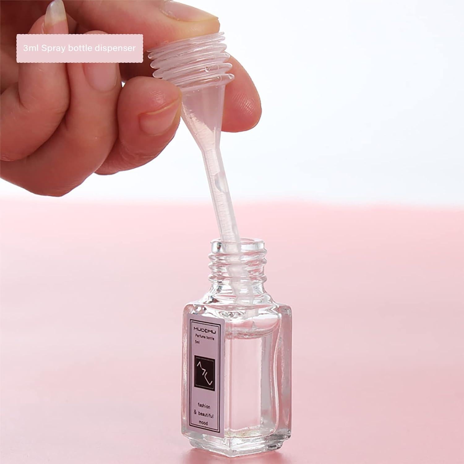 Botella de Spray Rellenable 10ml LIEUDAGE Slim Frosted