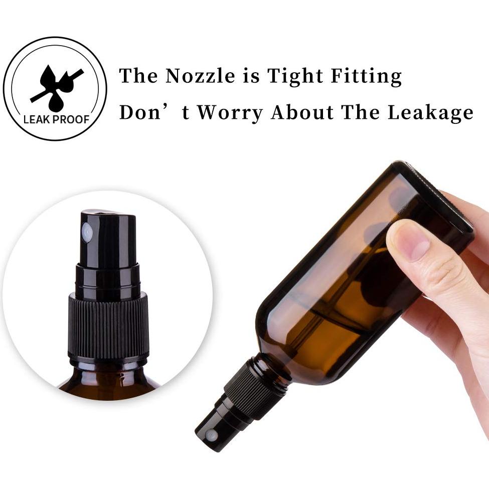 Botellas de Spray de Vidrio Ámbar Hydior 4oz Paquete de 2