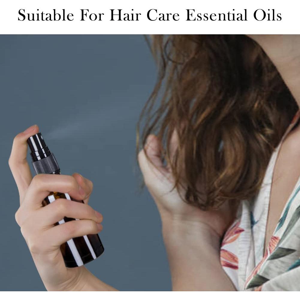 Juego de 18 Botellas de Spray de Vidrio Ámbar 60ml