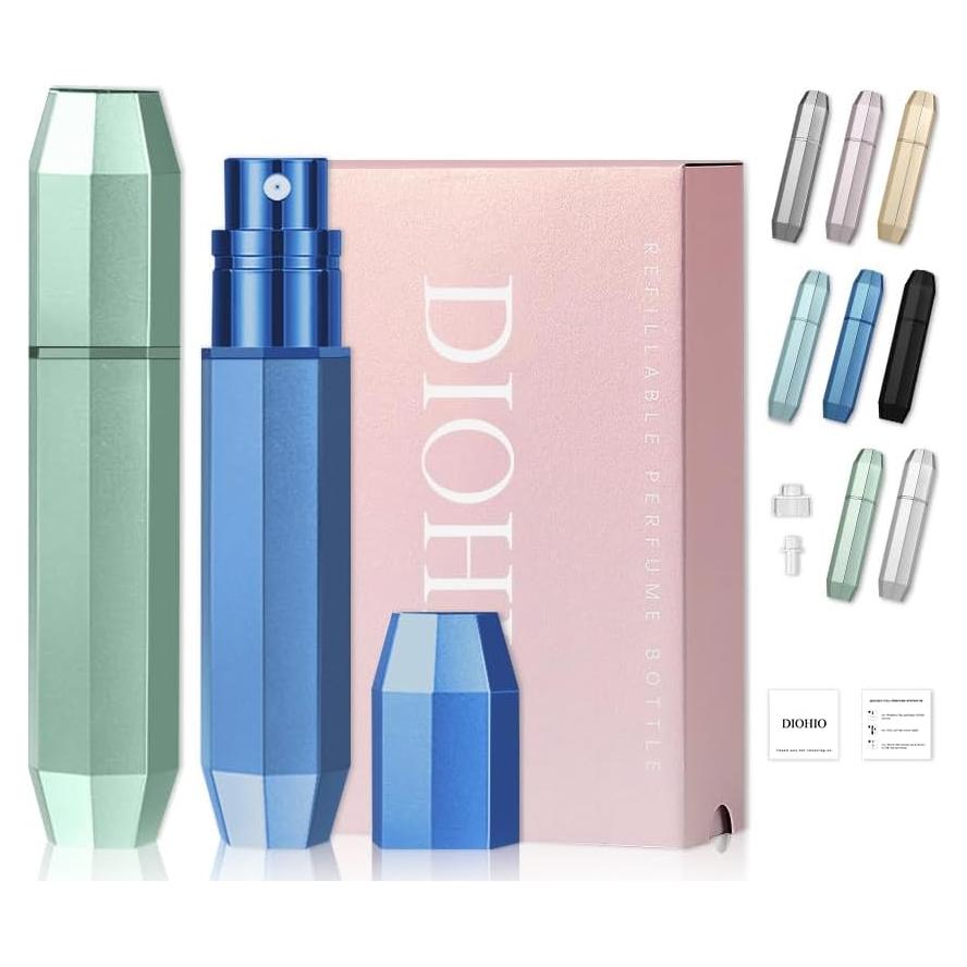 Atomizador de Perfume DIOHIO 5ml Recargable a Prueba de Fugas