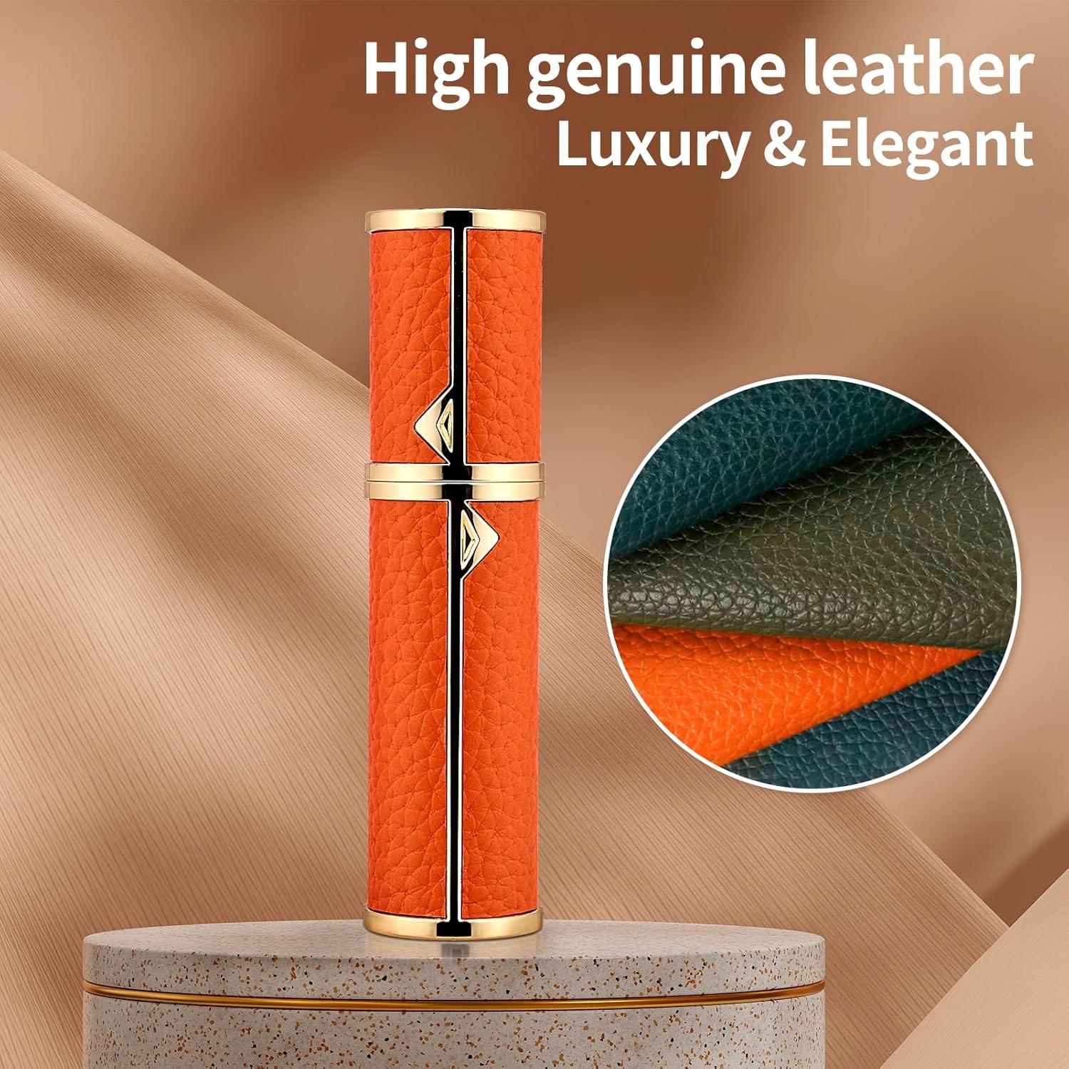 Botella de Perfume de Viaje Sinyutia 5ml Cuero Naranja