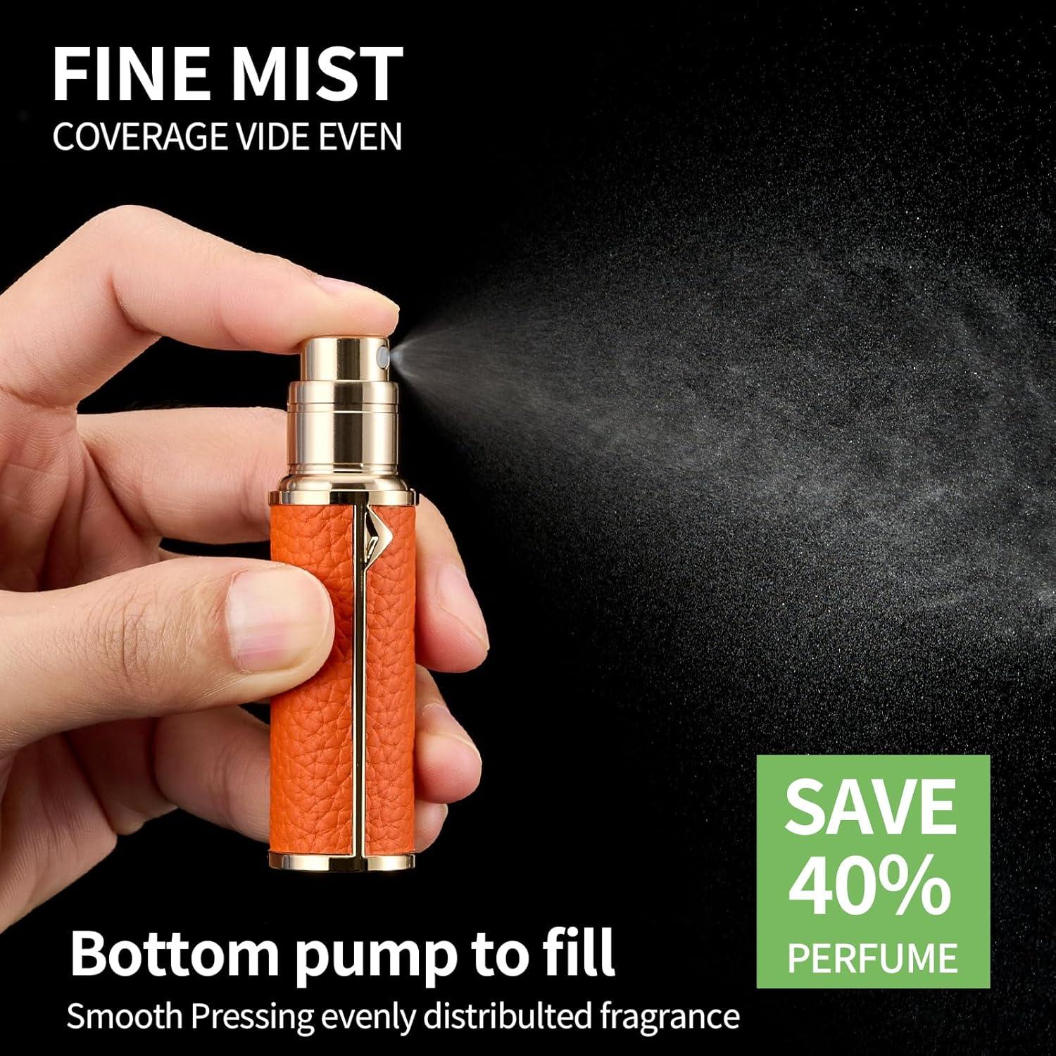 Botella de Perfume de Viaje Sinyutia 5ml Cuero Naranja