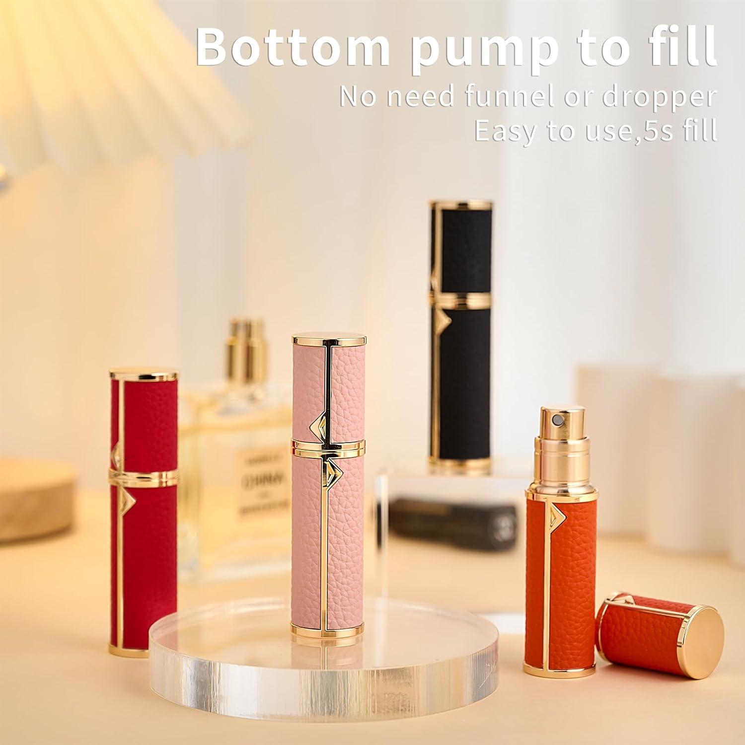 Botella de Perfume de Viaje Sinyutia 5ml Cuero Naranja