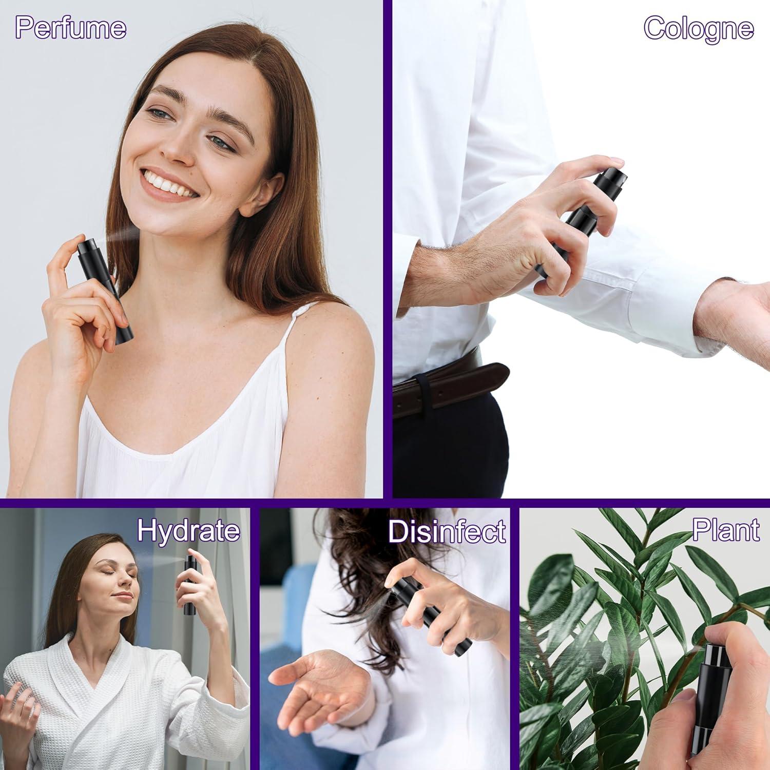 Botella Atomizadora de Perfume Recargable MDDRUIQI 8ml - 2 Piezas