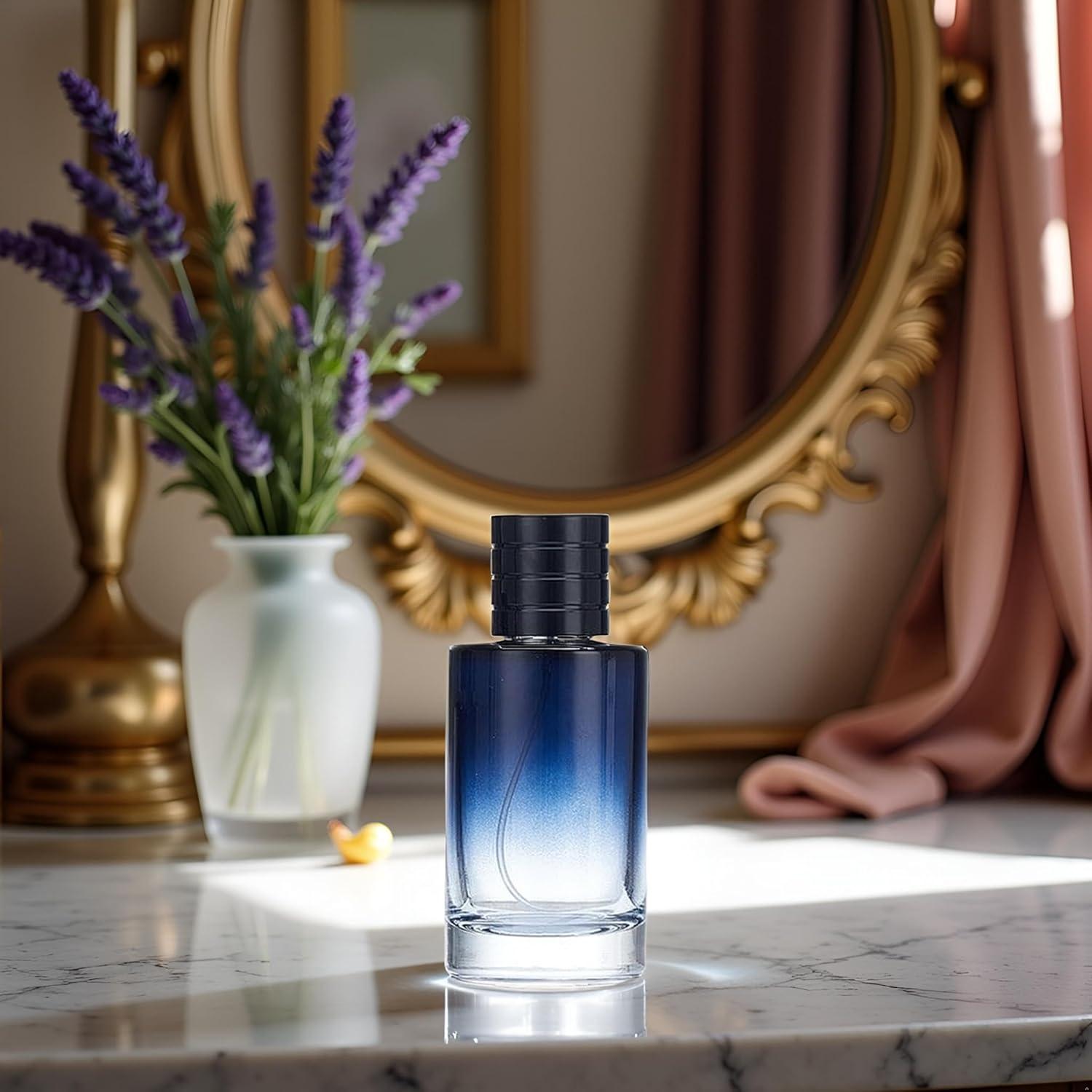 Atomizador de Perfume Wentoenapp 50ml Vidrio Negro Recargable