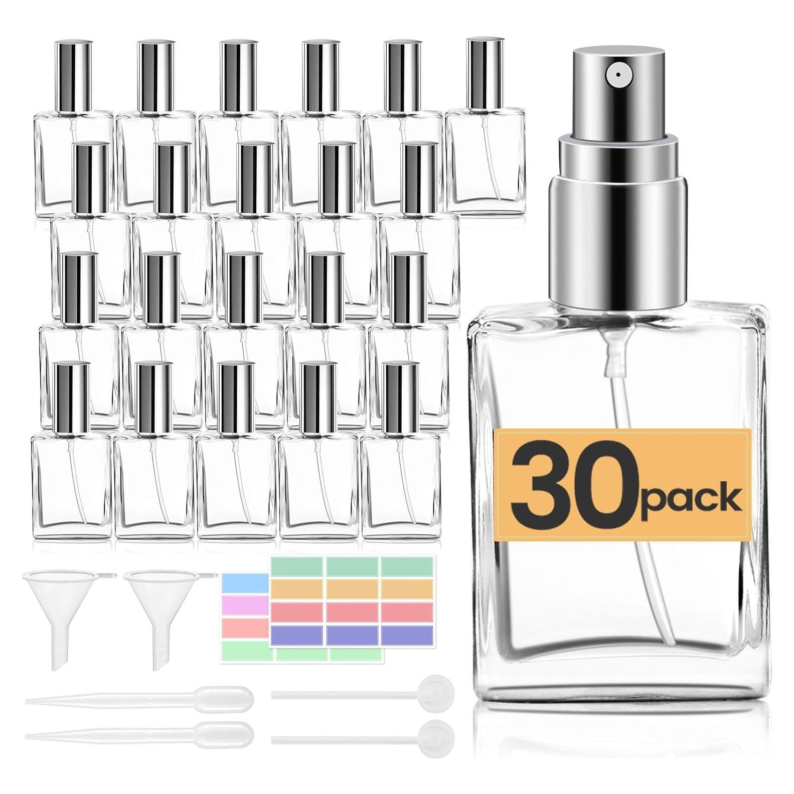 Paquete de 30 Botellas de Perfume de Vidrio 15 ML Easytle