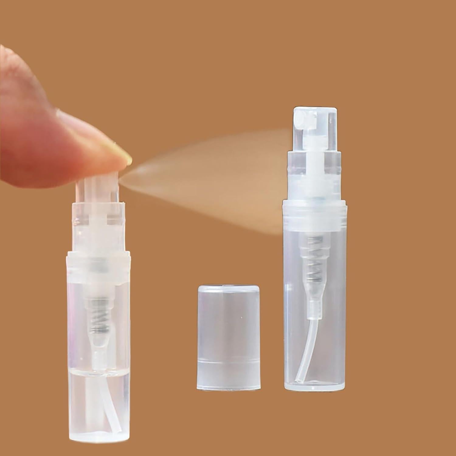 30 Mini Botellas Spray Plásticas 2ml CNHDCT Transparentes