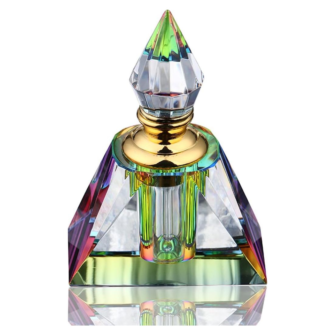 Botella de Perfume Vintage Rellenable H&D 3ml Vidrio Pirámide
