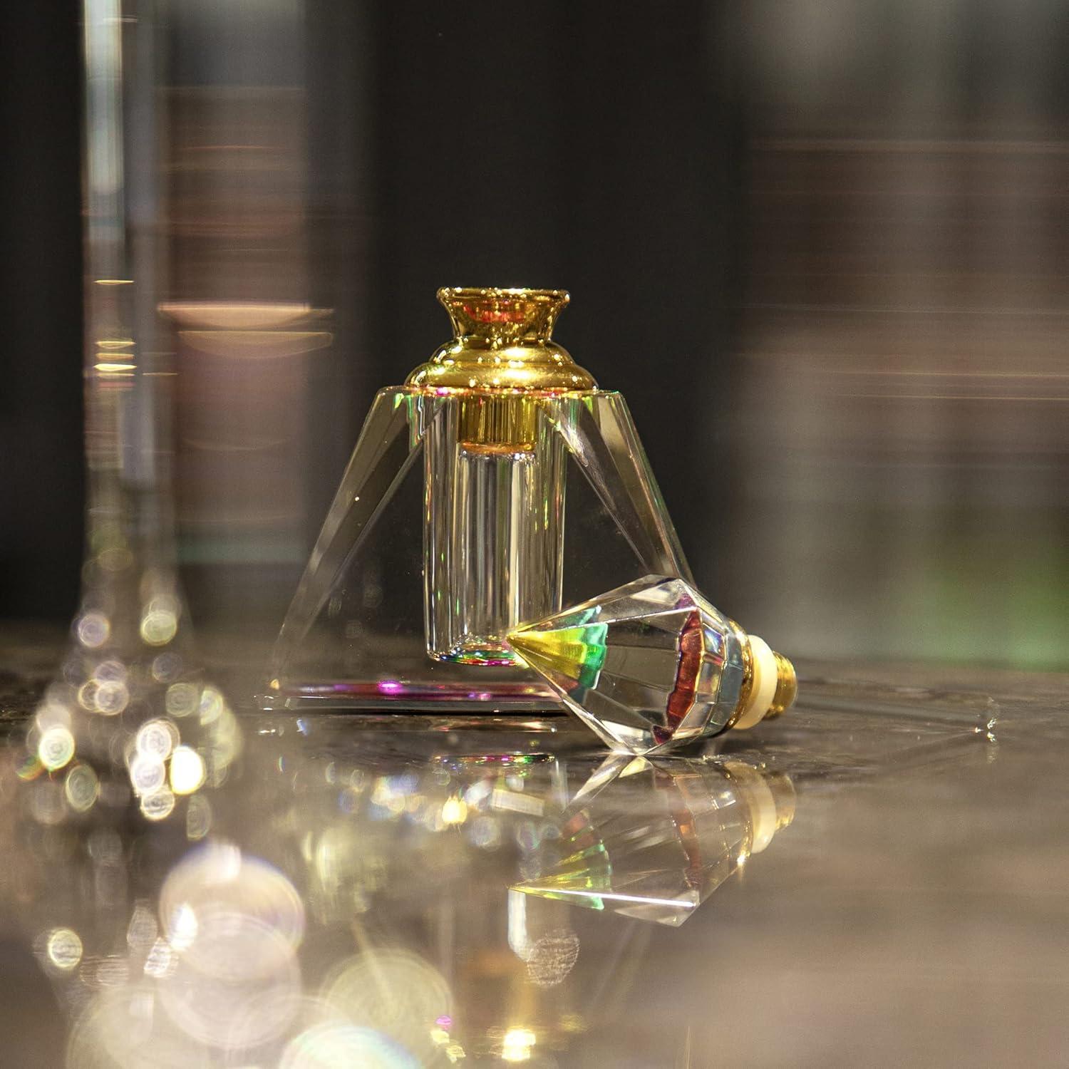 Botella de Perfume Vintage Rellenable H&D 3ml Vidrio Pirámide