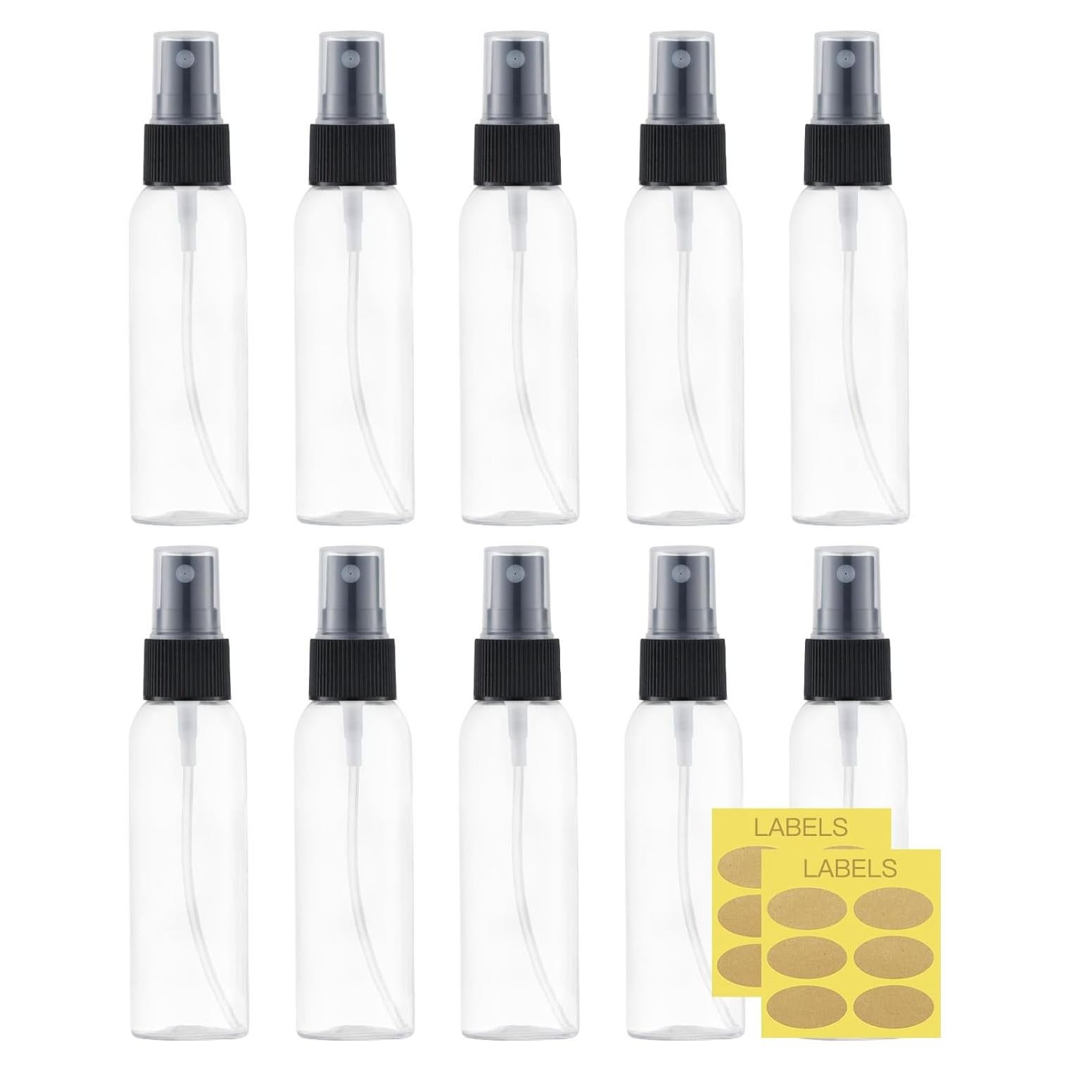 10 Botellas Spray 60ml Lisapack Transparentes Viaje